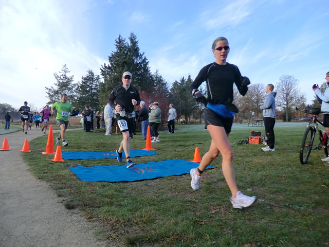 Marathoners at the 2.6-Mile Checkpoint : Saturday October 22nd, 2011