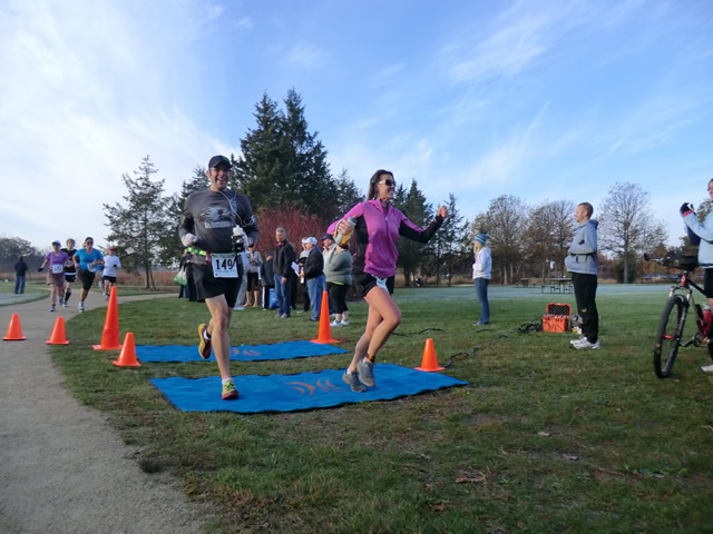 Marathoners at the 2.6-Mile Checkpoint : Saturday October 22nd, 2011