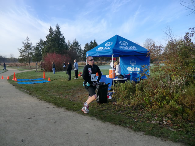 Marathoners at the 2.6-Mile Checkpoint : Saturday October 22nd, 2011