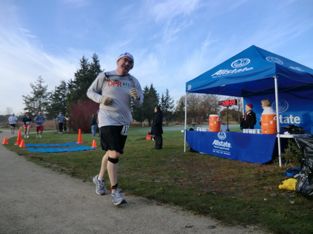 Marathoners at the 2.6-Mile Checkpoint : Saturday October 22nd, 2011