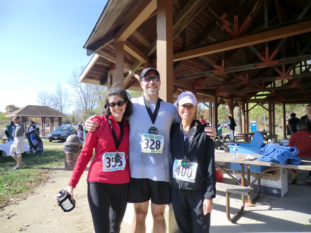 Shiny Happy Runners at the Finish : Saturday October 22nd, 2011