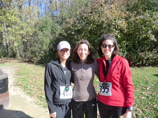Shiny Happy Runners at the Finish : Saturday October 22nd, 2011