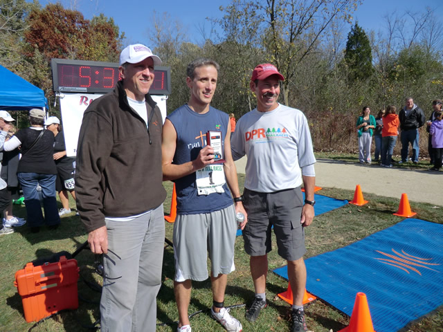 Shiny Happy Runners at the Finish : Saturday October 22nd, 2011