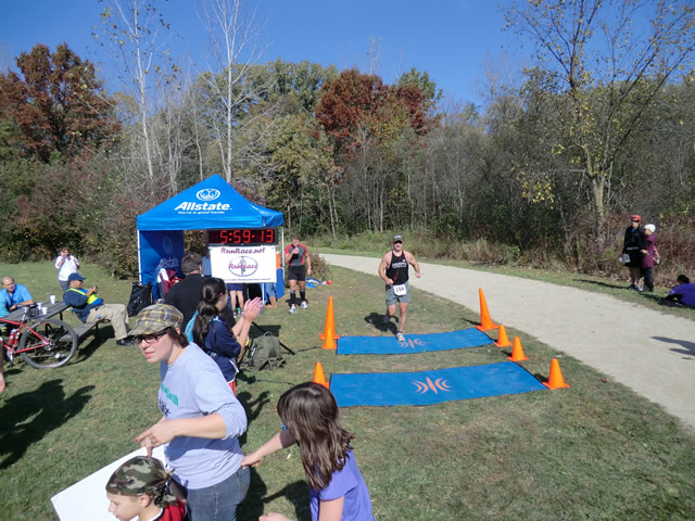 Shiny Happy Runners at the Finish : Saturday October 22nd, 2011