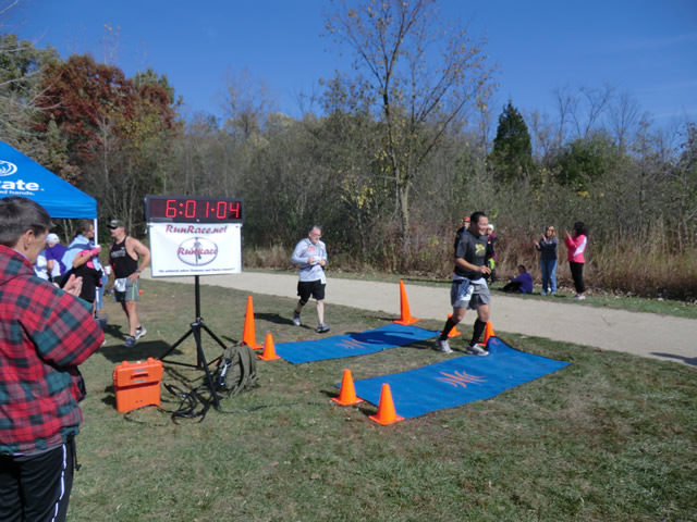 Shiny Happy Runners at the Finish : Saturday October 22nd, 2011