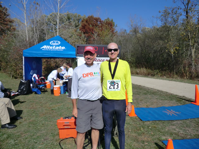 Shiny Happy Runners at the Finish : Saturday October 22nd, 2011