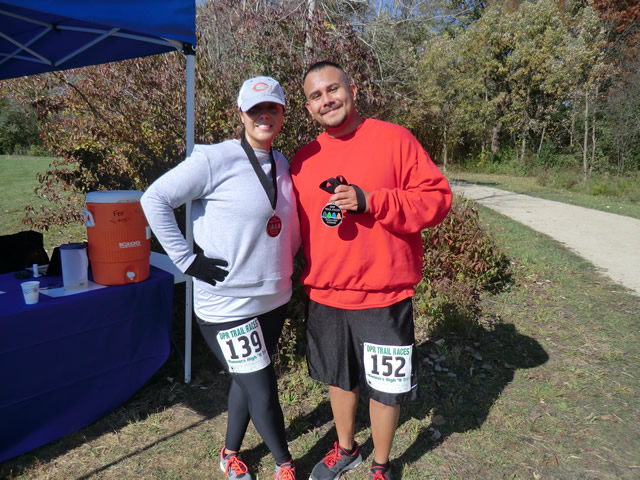 Shiny Happy Runners at the Finish : Saturday October 22nd, 2011