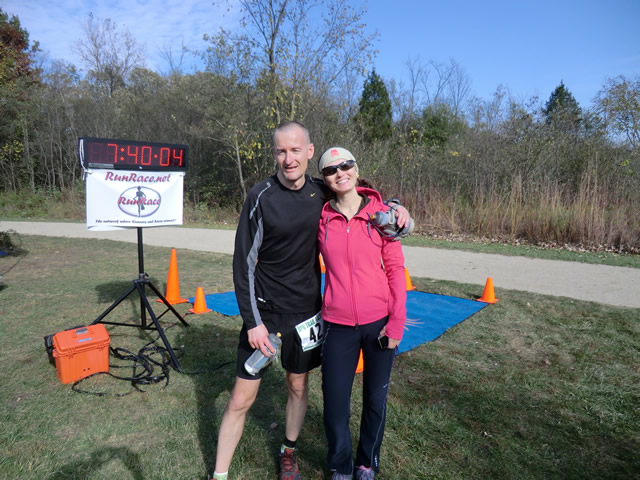 Shiny Happy Runners at the Finish : Saturday October 22nd, 2011