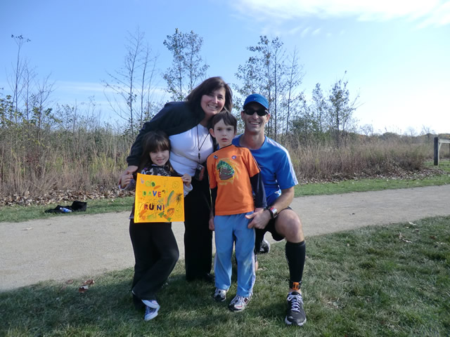 Shiny Happy Runners at the Finish : Saturday October 22nd, 2011