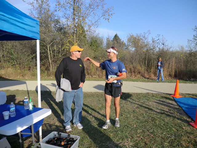 Shiny Happy Runners at the Finish : Saturday October 22nd, 2011