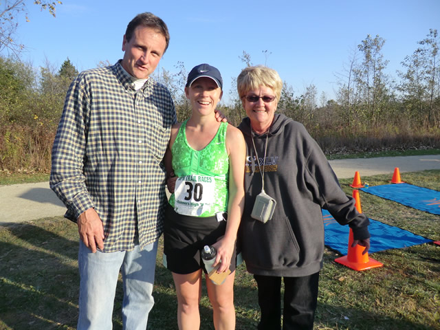 Shiny Happy Runners at the Finish : Saturday October 22nd, 2011