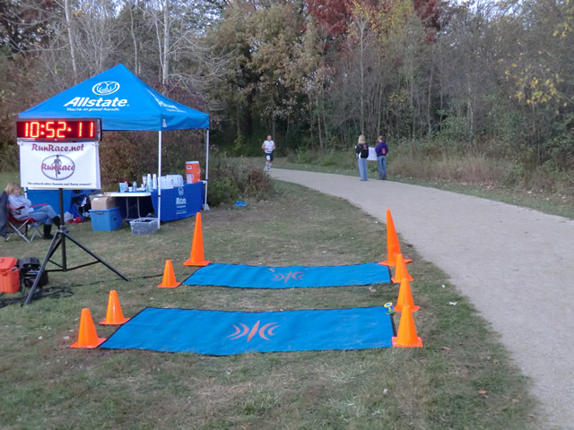 Shiny Happy Runners at the Finish : Saturday October 22nd, 2011