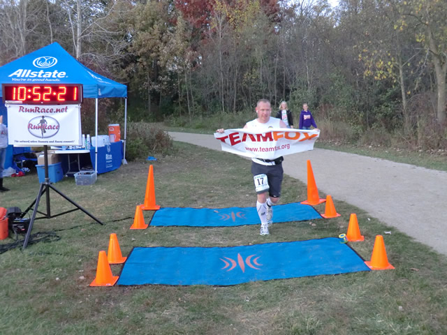 Shiny Happy Runners at the Finish : Saturday October 22nd, 2011