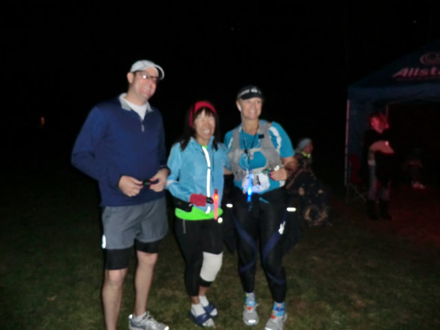 Shiny Happy Runners at the Finish : Saturday October 22nd, 2011