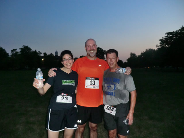 Wednesday August 1st 2012 : Action from the Inaugural Chicago Full Moon Run