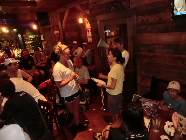 Wednesday August 1st 2012 : Action from the  Chicago Full Moon Run Post-Race Party