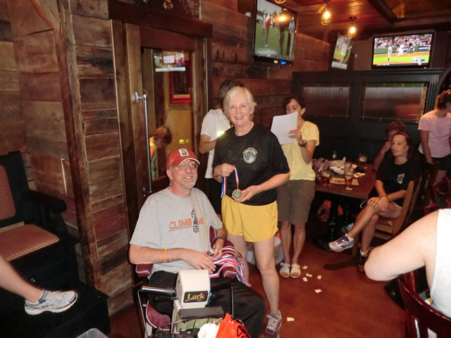 Wednesday August 1st 2012 : Action from the  Chicago Full Moon Run Post-Race Party