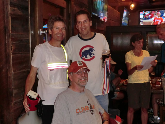 Wednesday August 1st 2012 : Action from the  Chicago Full Moon Run Post-Race Party
