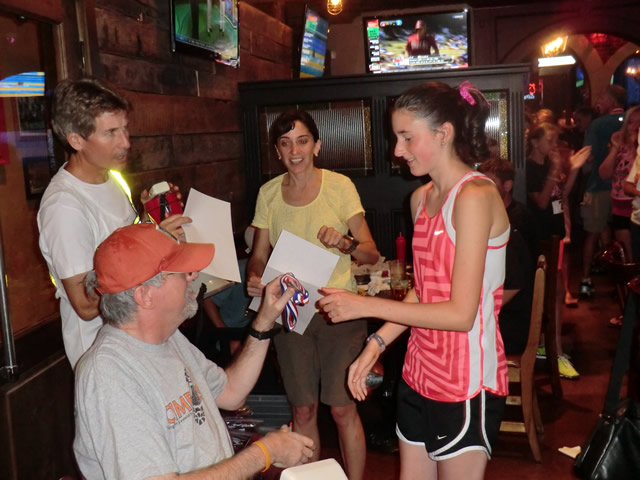 Wednesday August 1st 2012 : Action from the  Chicago Full Moon Run Post-Race Party