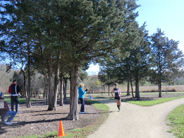 Saturday October 20, 2012 : Finish of the DPR Trail Half-Marathon