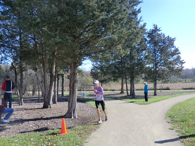 Saturday October 20, 2012 : Finish of the DPR Trail Half-Marathon