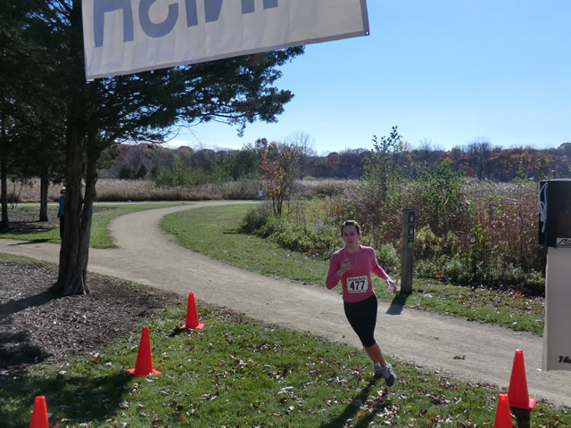 Saturday October 20, 2012 : Finish of the DPR Trail Half-Marathon