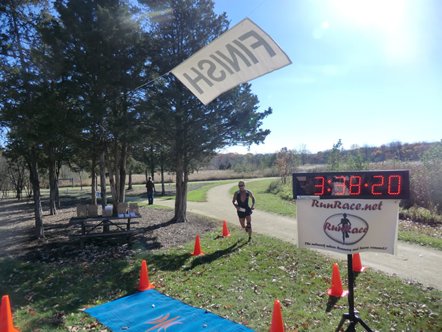 Saturday October 20, 2012 : Finish of the DPR Trail Half-Marathon