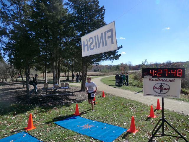 Finish Area of the 2012 DPR Trail Races : Saturday October 20, 2012