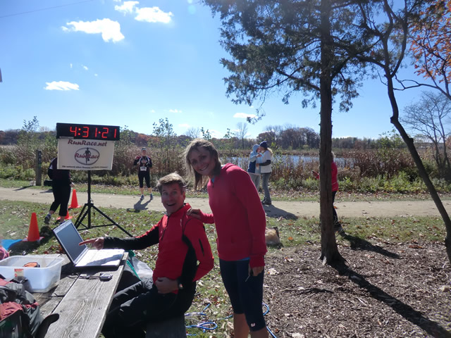 Finish Area of the 2012 DPR Trail Races : Saturday October 20, 2012