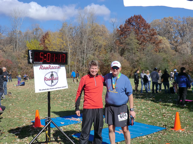 Finish Area of the 2012 DPR Trail Races : Saturday October 20, 2012