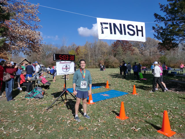 Finish Area of the 2012 DPR Trail Races : Saturday October 20, 2012