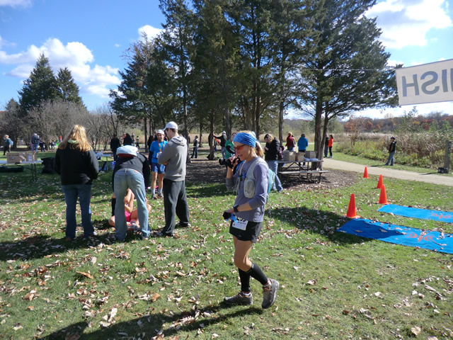 Finish Area of the 2012 DPR Trail Races : Saturday October 20, 2012