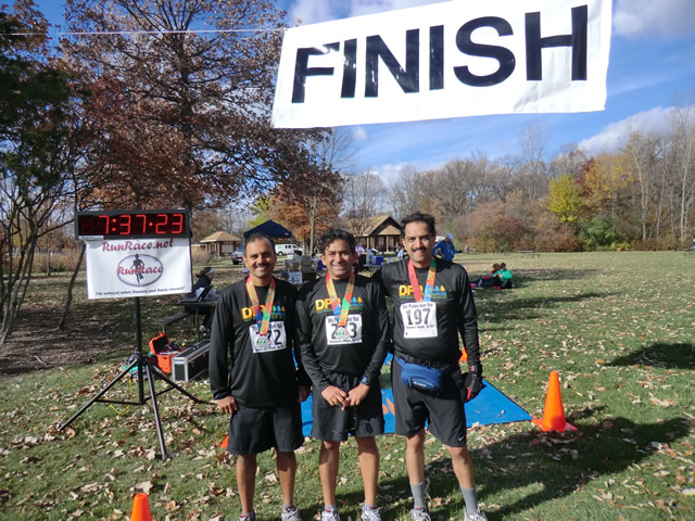 Finish Area of the 2012 DPR Trail Races : Saturday October 20, 2012