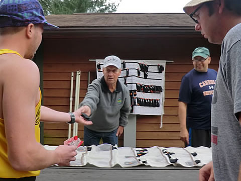 image: Bob distributes timing chips
