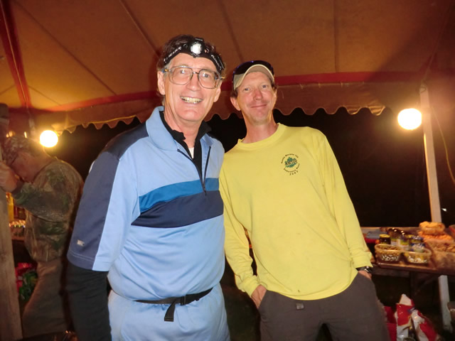 Saturday June 1st - Hwy 12 Aid Station: Capn' John and Co-RD Jason 