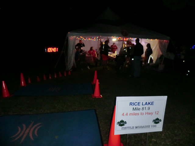 Saturday June 1st - Rice Lake Aid Station: 81.9 Miles
