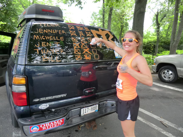 Saturday June 8th : Exchange Zone 34 - Jen to Thayer