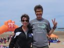 Saturday June 8th : Finish Line at Montrose Beach - Jennifer & Bill