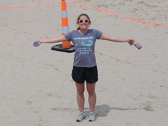Saturday June 8th : Finish Line at Montrose Beach - Jen