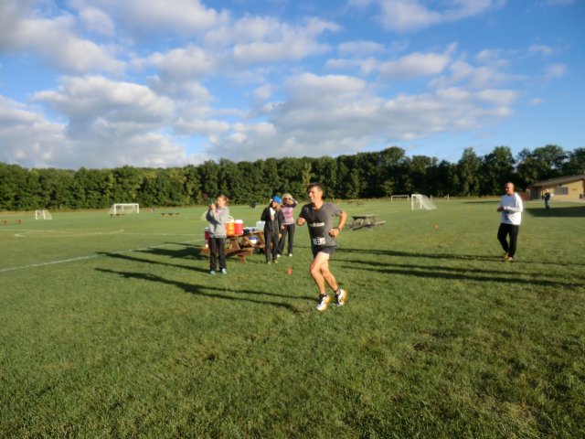 Back at 'the Dark Side' Runners Finish Lap 1 of their 2-Lap Half Marathon