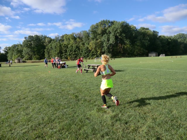 Back at 'the Dark Side' Runners Finish Lap 1 of their 2-Lap Trail Half Marathon