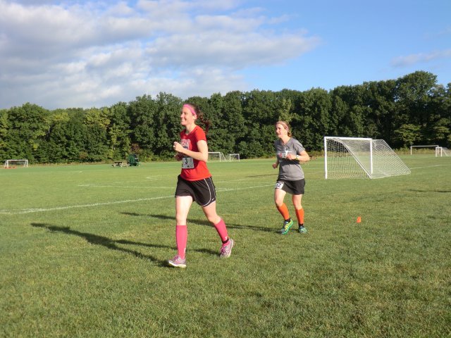 Back at 'the Dark Side' Runners Finish Lap 1 of their 2-Lap Trail Half Marathon