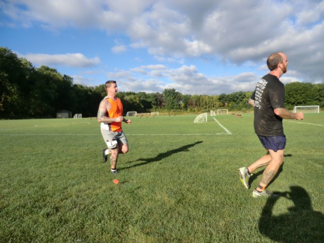 Back at 'the Dark Side' Runners Finish Lap 1 of their 2-Lap Trail Half Marathon