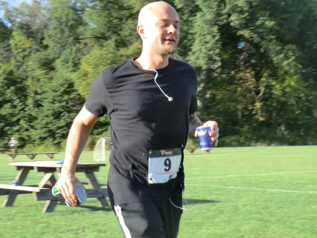 Back at 'the Dark Side' Runners Finish Lap 1 of their 2-Lap Trail Half Marathon