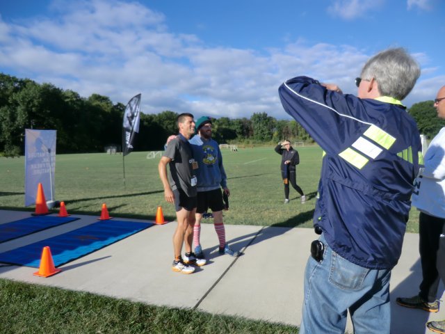 Crazy Legs Half Marathon Champion, Brent Ksenak Hits the Finish Line