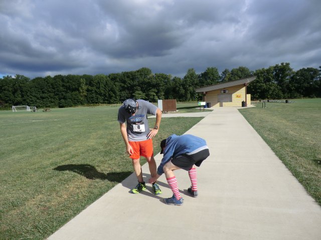 Action from the Finish Line of Crazy Legs Half Marathon