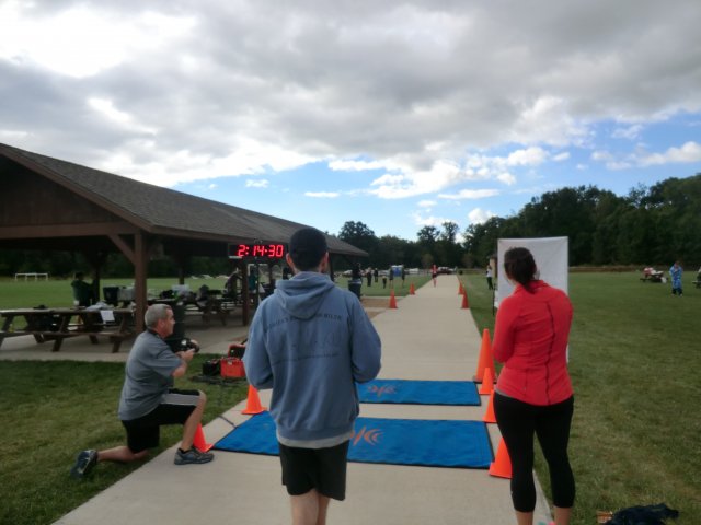 Action from the Finish Line of Crazy Legs Half Marathon
