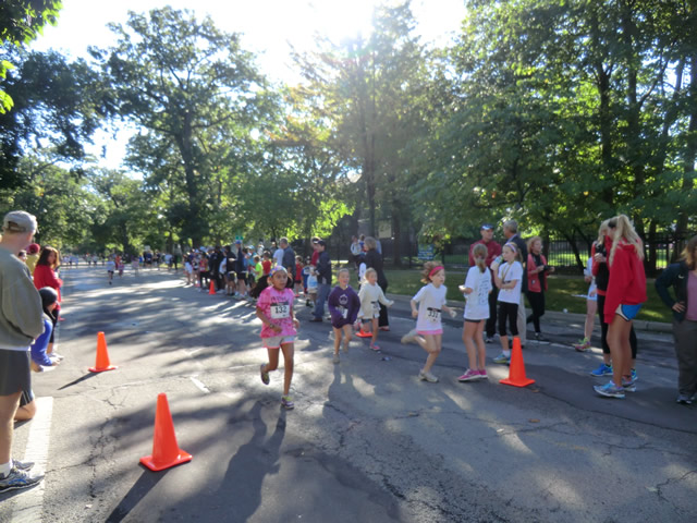Finishers of the 1 Mile Kids' Run