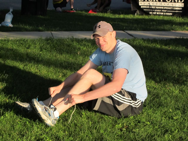 Runners prepare : Race Gathering
