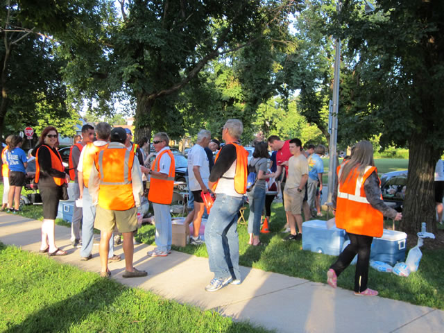 Runners prepare : Race Gathering